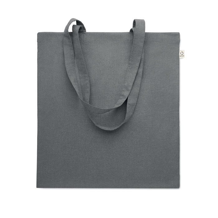 Branded Recycled Cotton Shopping Bag 38 x 42cm in Grey