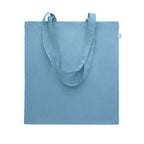 Branded Recycled Cotton Shopping Bag 38 x 42cm in Blue