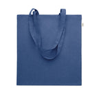 Branded Recycled Cotton Shopping Bag 38 x 42cm in Blue