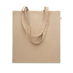 Branded Recycled Cotton Shopping Bag 38 x 42cm in Brown
