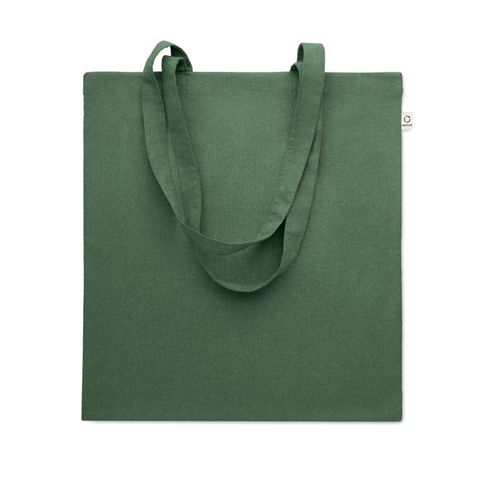 Branded Recycled Cotton Shopping Bag 38 x 42cm in Green