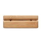 Branded Earphones in Bamboo Case without branding