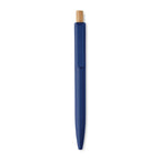 Branded Recycled ABS Pen with Bamboo Button without branding