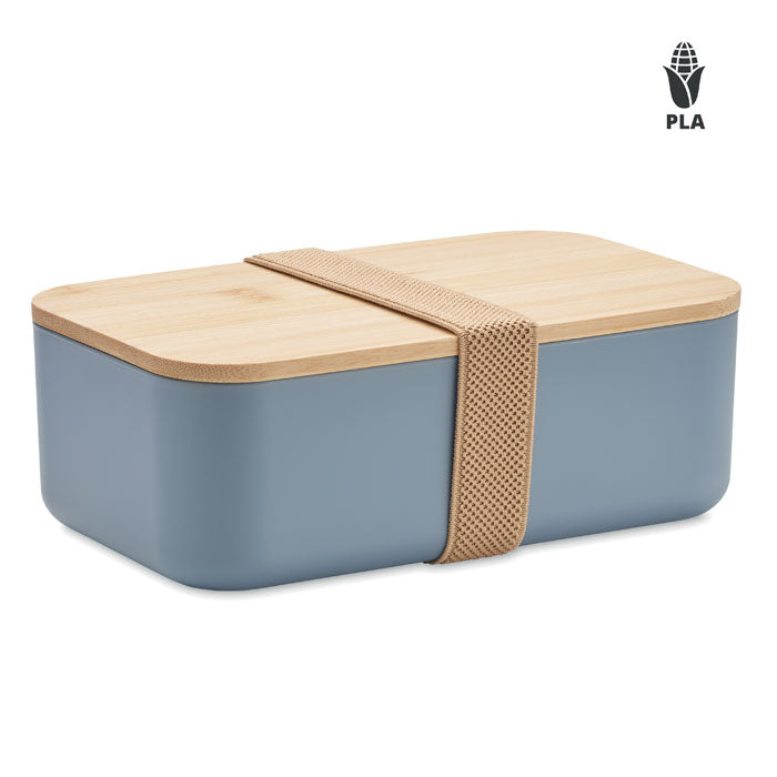 Branded PLA Corn Lunch Box with Bamboo Lid 1000ml
