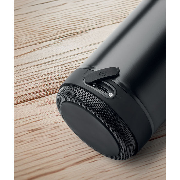 Branded Vacuum Bottle with Wireless Speaker without branding