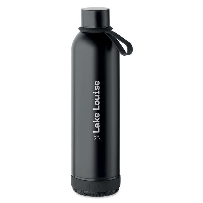 Branded Vacuum Bottle with Wireless Speaker without branding