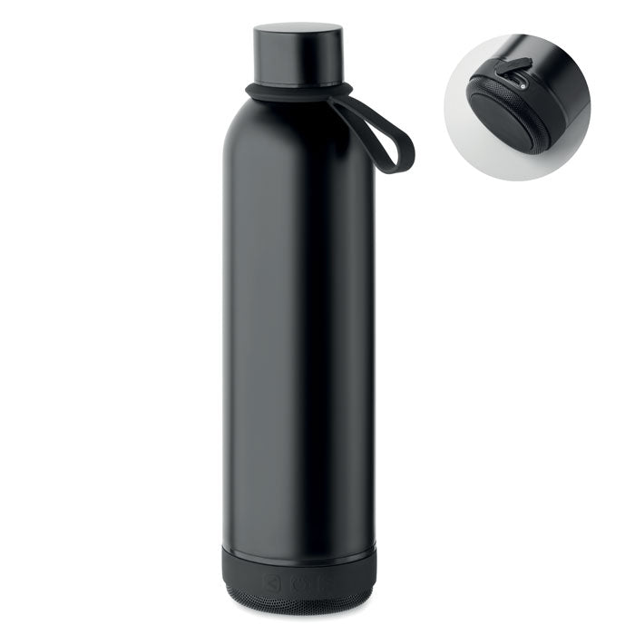 Branded vacuum bottle with wireless speaker