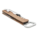Branded 3 in 1 Acacia Wood Bottle Opener without branding