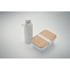 Branded bottle and lunch box gift set, detail