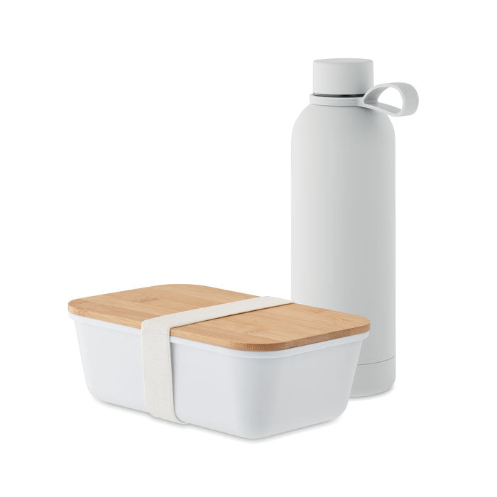 Branded bottle and lunch box gift set