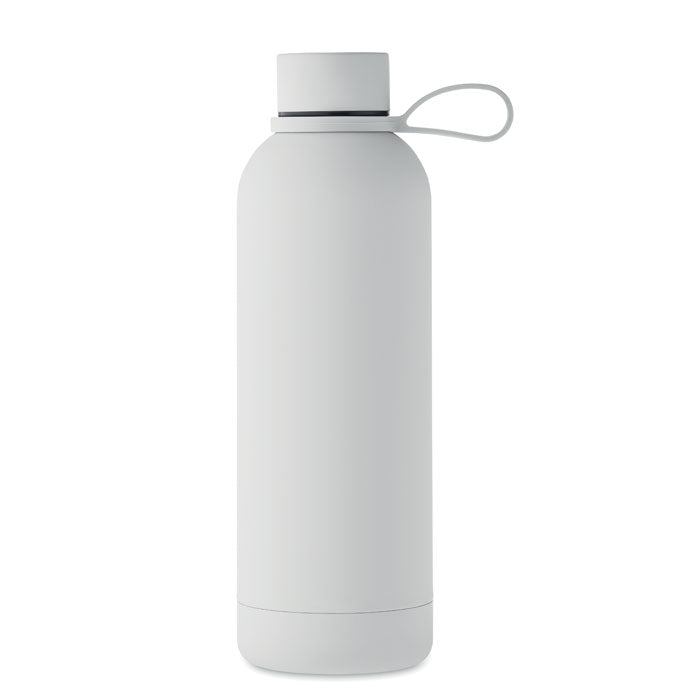 Branded Stainless Steel and Rubber Water Bottle