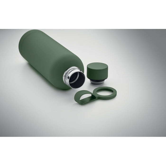 Recycled Stainless Steel Water Bottle with Rubber Finish