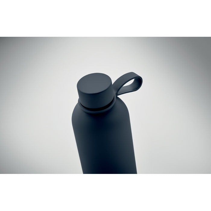 Branded recycled steel vacuum bottle, detail