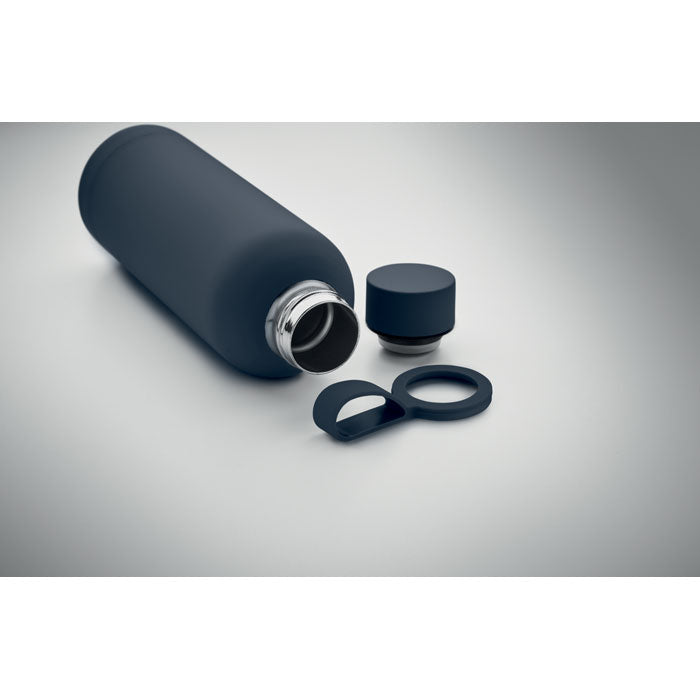 Recycled Stainless Steel Water Bottle with Rubber Finish