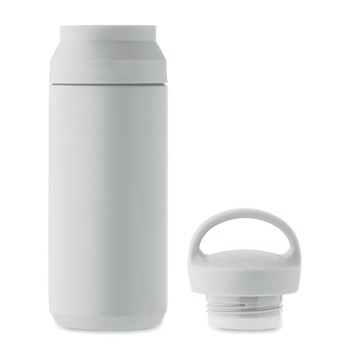 Branded Water Bottle with Double Lid Opening without branding