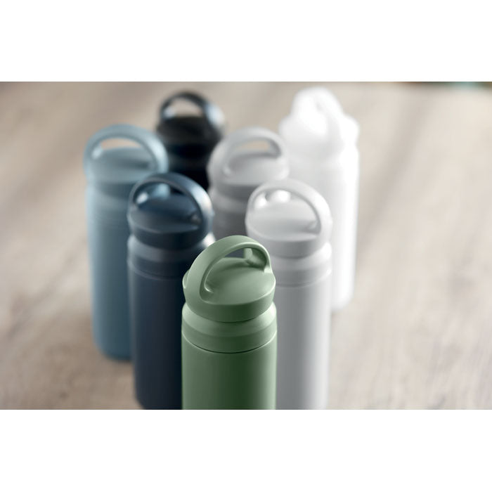 Branded Water Bottle with Double Lid Opening