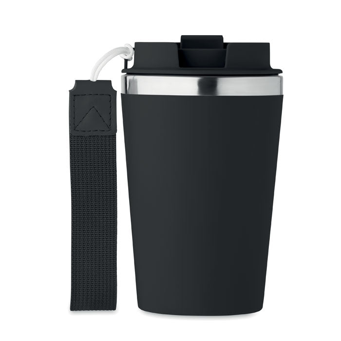 Branded Travel Mug with Strap