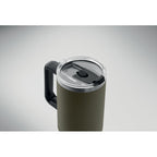 Branded Recycled Steel Tumbler with Straw - 1200ml without branding