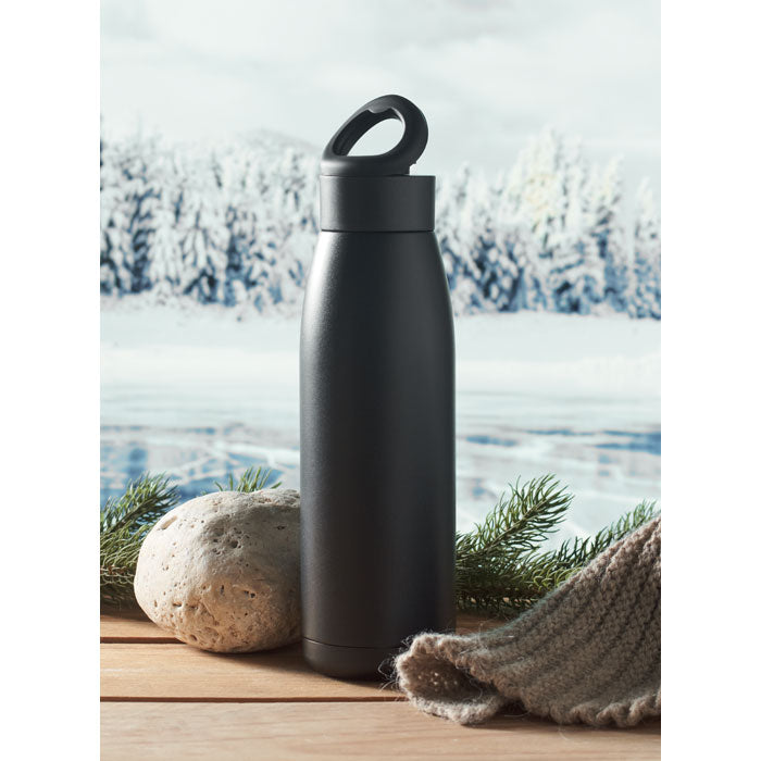 Branded Temperature Water Bottle in use