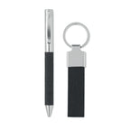 Branded Twist Pen and Keyring Gift Set without branding