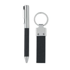 Branded Twist Pen and Keyring Gift Set without branding