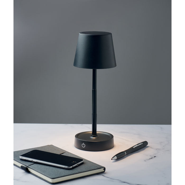 Branded Retractable and Rechargeable Table Lamp in use