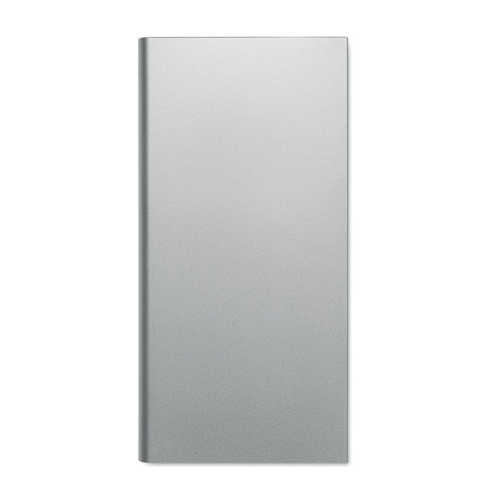 Branded Power Bank 8000mAh in Recycled Aluminium without branding