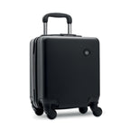 Branded Underseat Luggage Trolley in Black