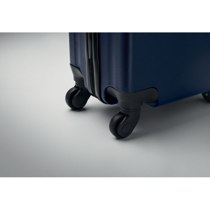 Branded Underseat Luggage Trolley in use