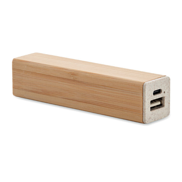Branded Bamboo Power Bank 2600mAh