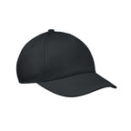 Branded 5 Panel Kids Baseball Cap in Black