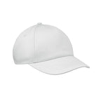 Branded 5 Panel Kids Baseball Cap in White