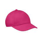 Branded 5 Panel Kids Baseball Cap in Pink