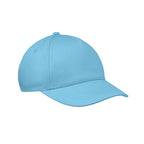 Branded 5 Panel Kids Baseball Cap in Blue