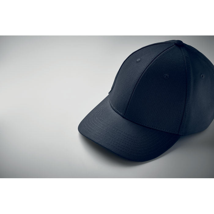 Branded 6 Panel Cotton Twill Baseball Cap 280gsm without branding