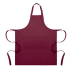 Branded Adjustable Polycotton Kitchen Apron 240gsm in Red