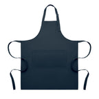 Branded Adjustable Polycotton Kitchen Apron 240gsm in Blue