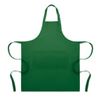 Branded Adjustable Polycotton Kitchen Apron 240gsm in Green