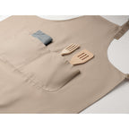 Branded Adjustable Polycotton Kitchen Apron 240gsm in use