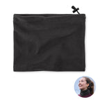 Branded Fleece Multiuse Beanie and Neck Warmer in Black