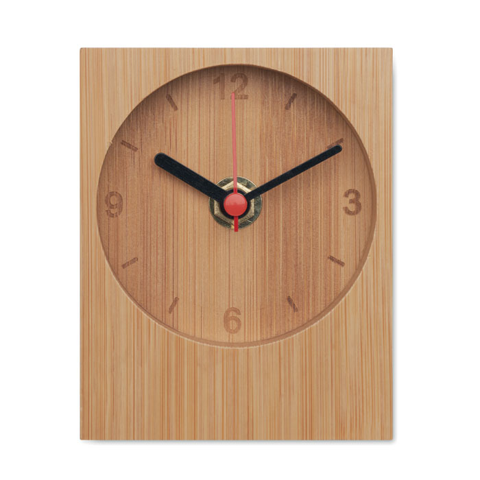 Branded Bamboo Clock without branding