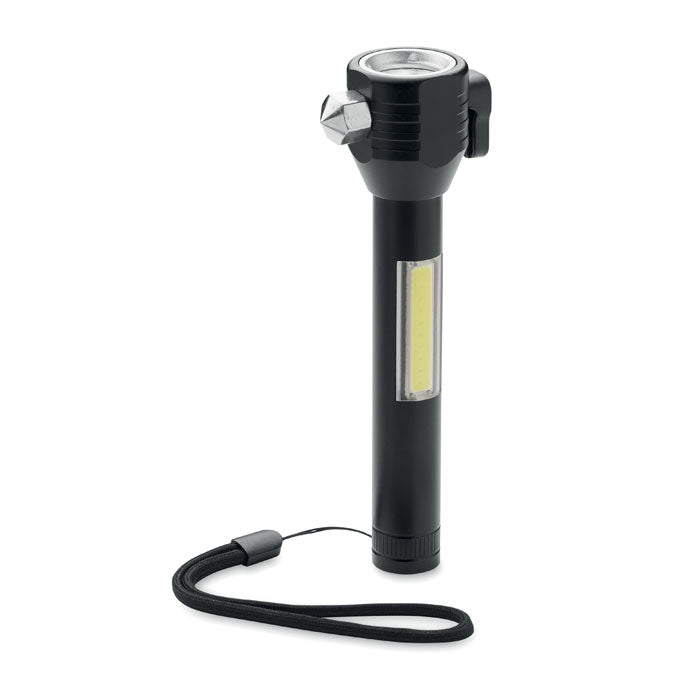 Branded Aluminium Torch with Emergency Hammer
