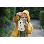 Branded Plywood Bird House in use