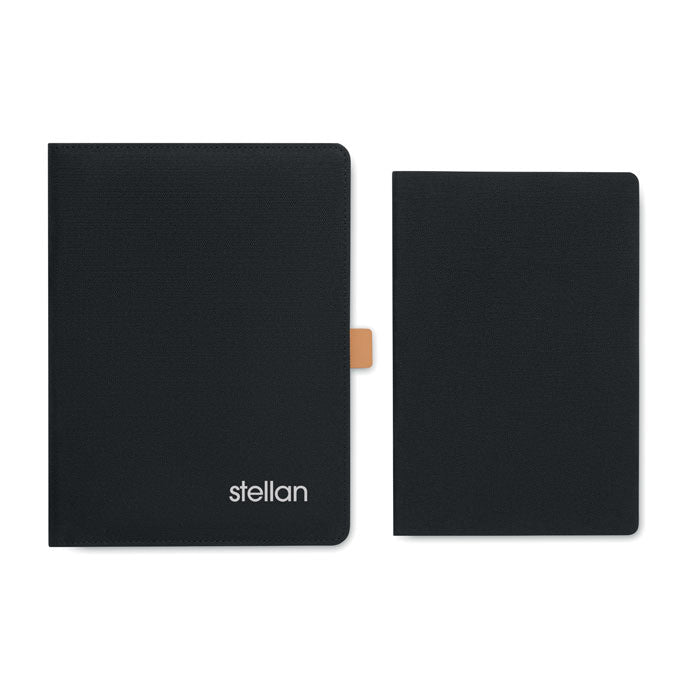 Branded A5 RPET Portfolio with Cork Notebook