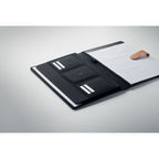 Branded A4 RPET Portfolio with Faux Leather Details without branding