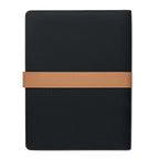 Branded A4 RPET Portfolio with Faux Leather Details without branding
