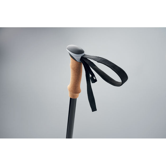 Branded Nordic Walking Poles with Cork Handles in use