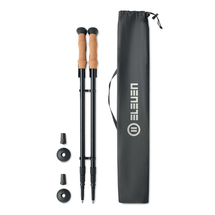 Branded Nordic Walking Poles with Cork Handles