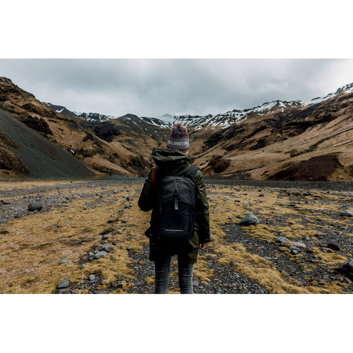 Branded Hiking Backpack 18L in use