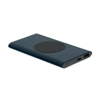 Branded Recycled Aluminium Wireless Power Bank 5000mAh